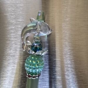 Elegant Iridescent Dolphin Pen